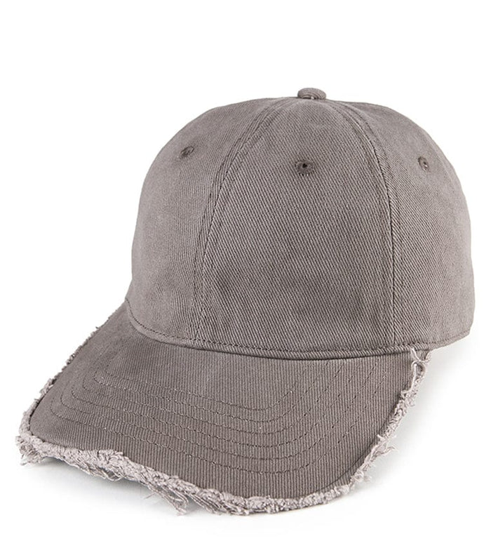 Frayed Baseball Cap - Grey