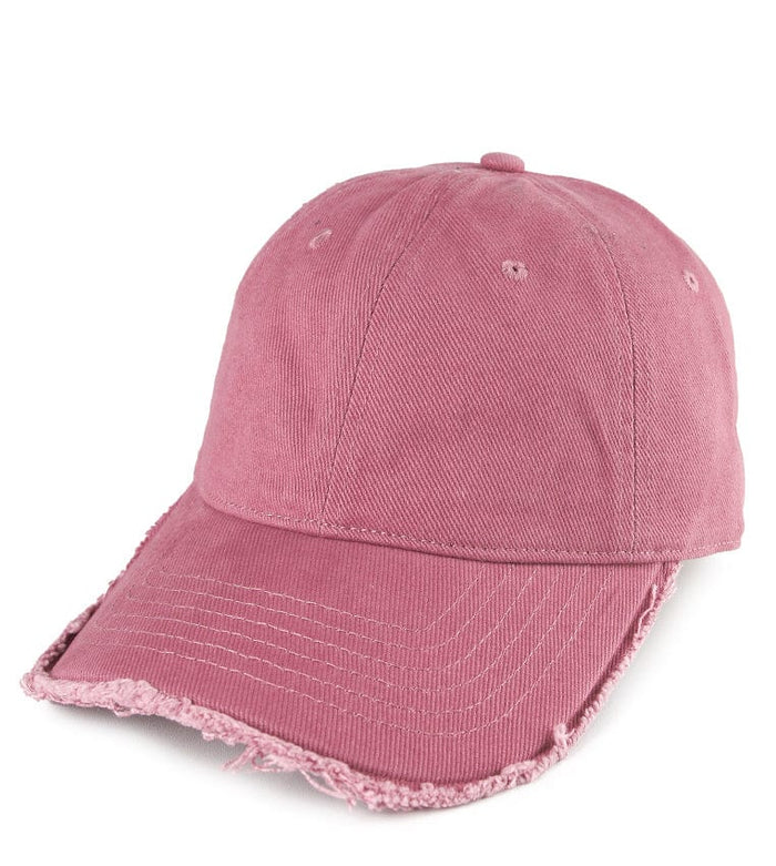 Frayed Baseball Cap - Pink