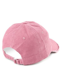 Frayed Baseball Cap - Pink