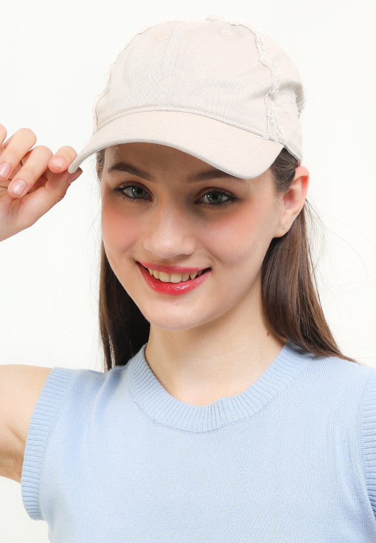 Edge Break Baseball Cap - Cream