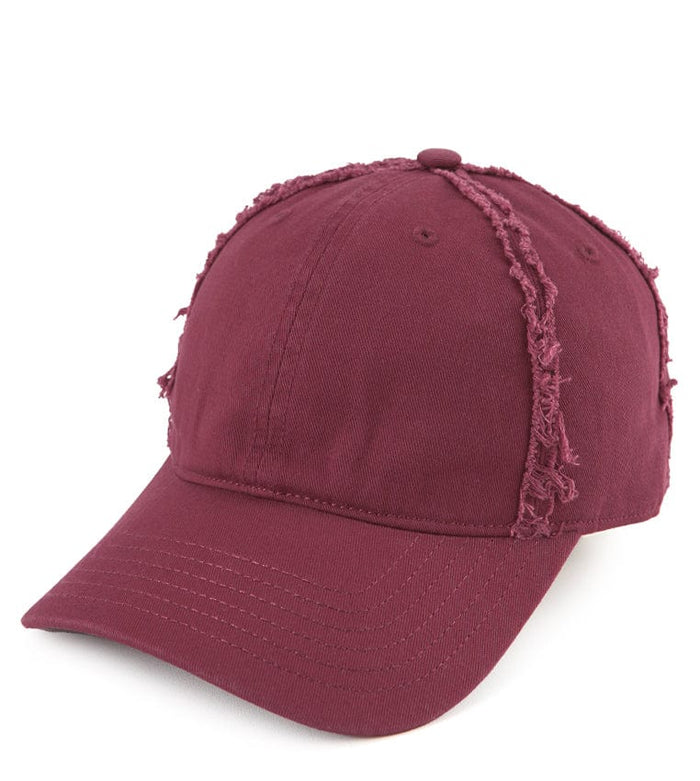 Edge Break Baseball Cap - Maroon