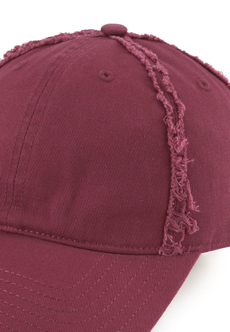 Edge Break Baseball Cap - Maroon