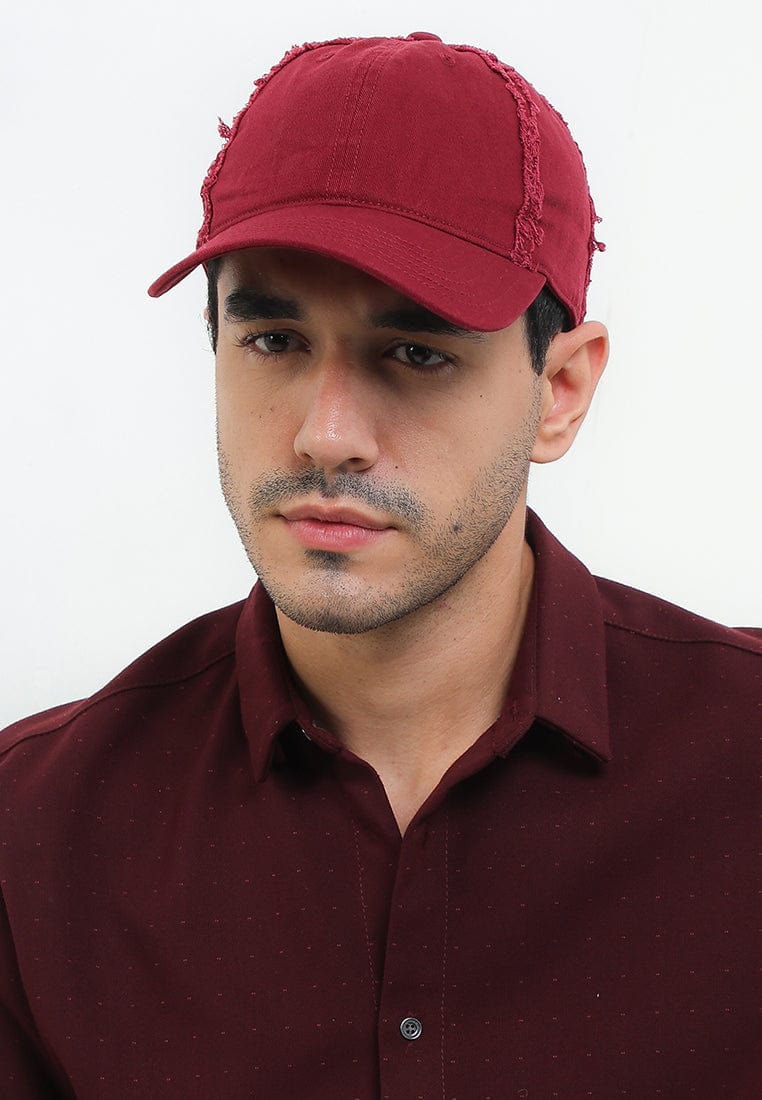 Edge Break Baseball Cap - Maroon
