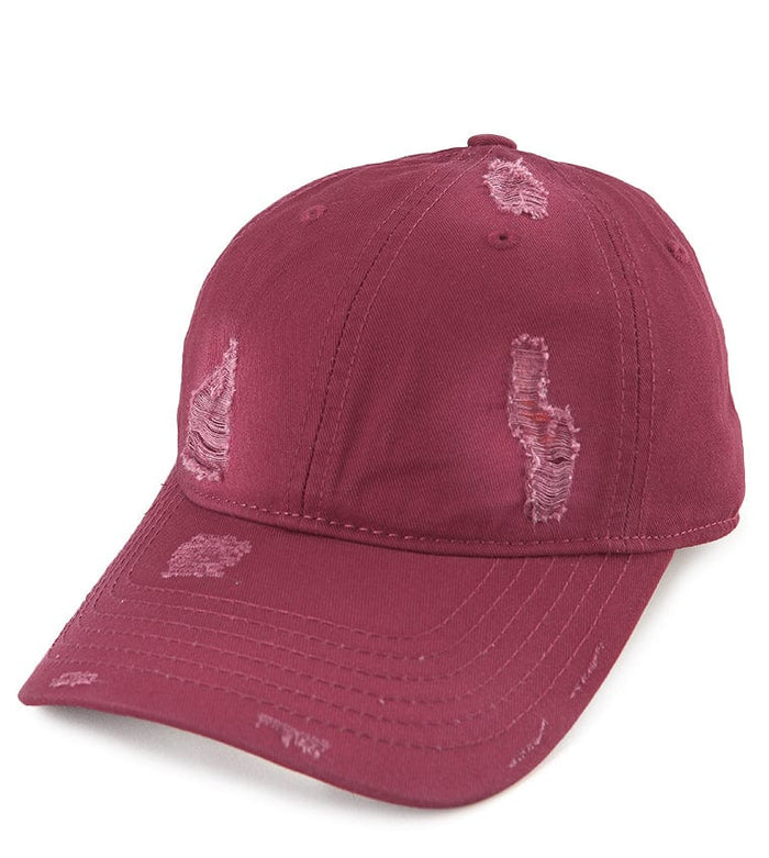 Raw Street Baseball Cap - Maroon