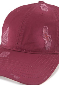 Raw Street Baseball Cap - Maroon