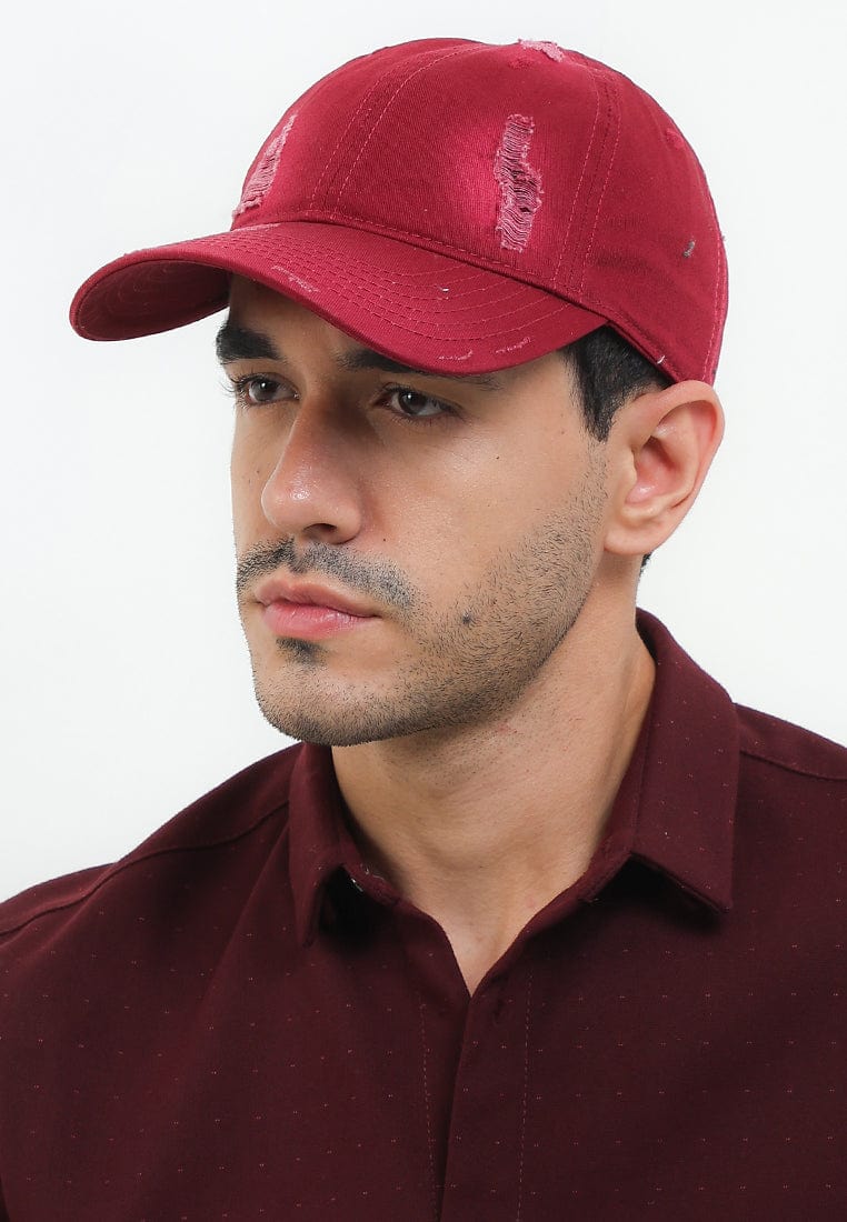 Raw Street Baseball Cap - Maroon