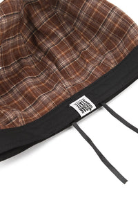 Plaid Beret - Brown Beige