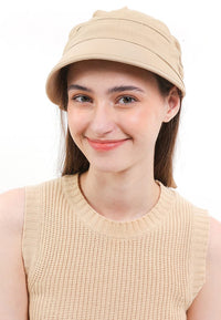 Short Brim Sun Hat - Beige