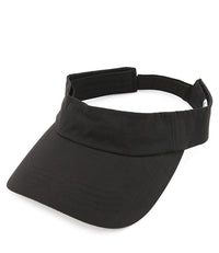 Poly Sun Visor Hat - Black