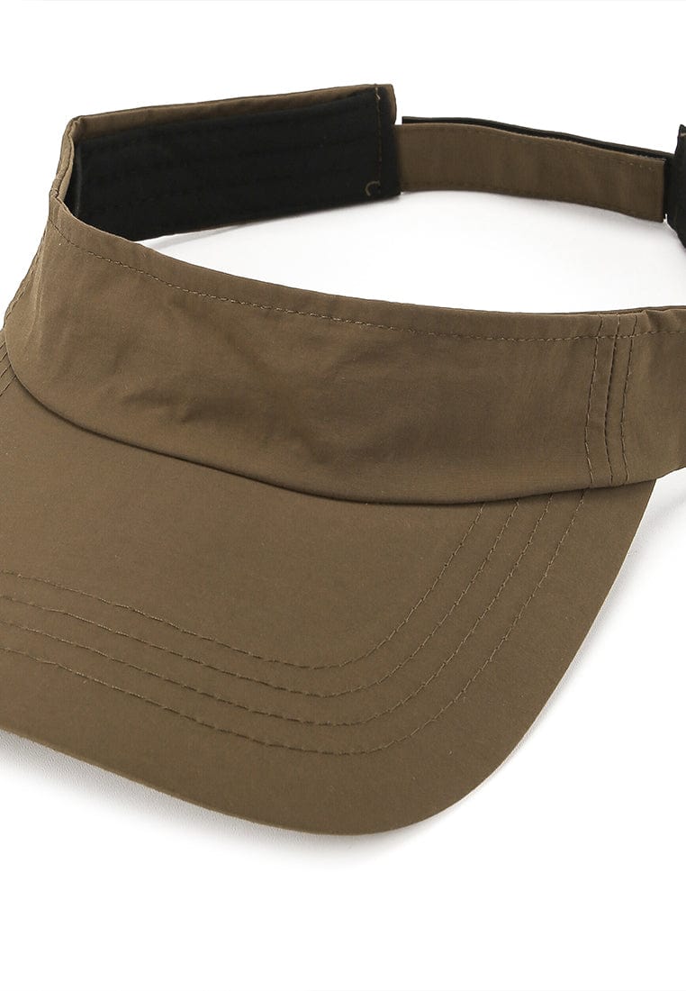 Poly Sun Visor Hat - Brown