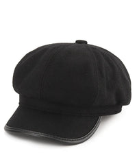 Canvas Newsboy Cap - Black