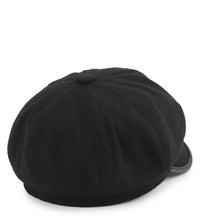 Canvas Newsboy Cap - Black