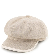 Canvas Newsboy Cap - Cream