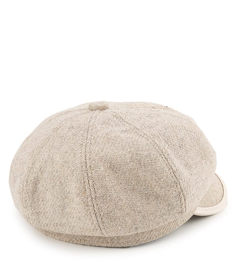 Canvas Newsboy Cap - Cream