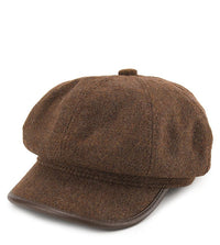 Canvas Newsboy Cap - Brown