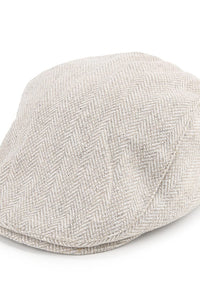 Herringbone Painter Hat - White