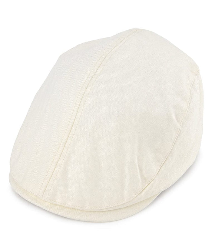 Summer Flat Cap - White