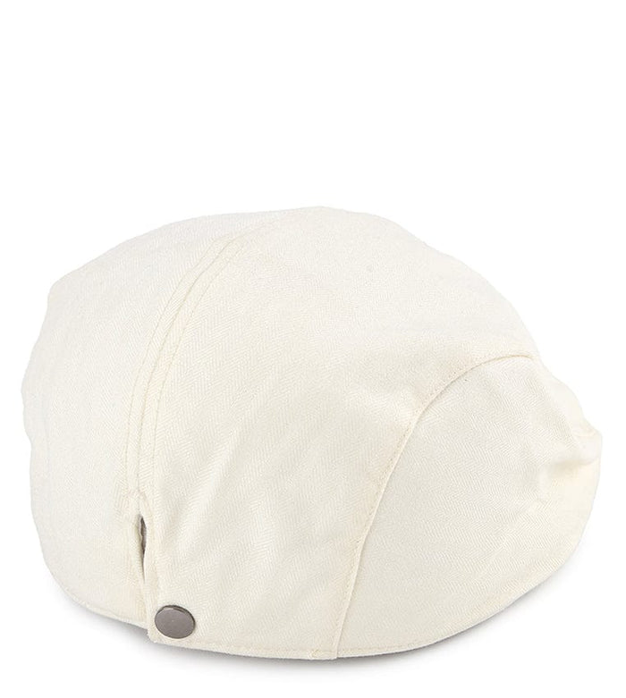 Summer Flat Cap - White