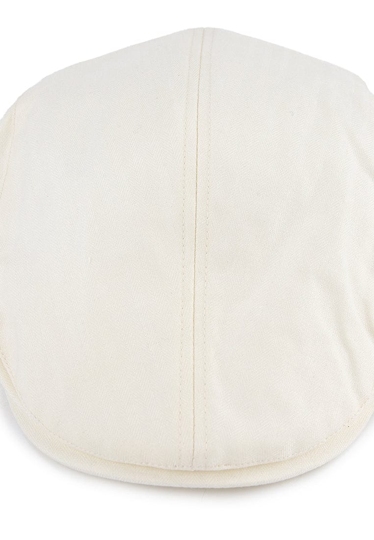 Summer Flat Cap - White