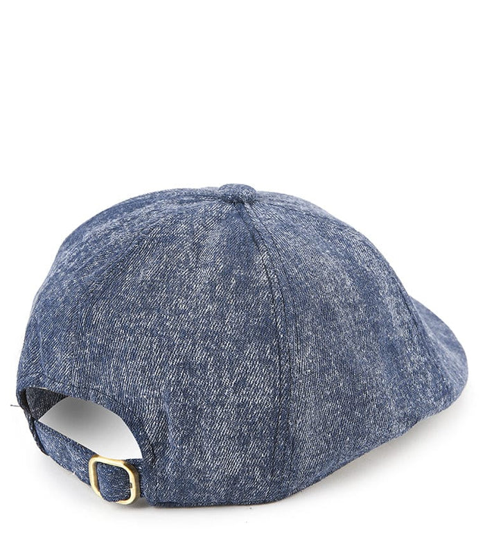 Vintage Washed Flat Cap - Blue
