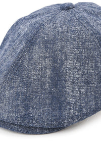 Vintage Washed Flat Cap - Blue