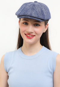Vintage Washed Flat Cap - Blue