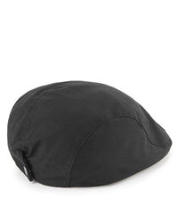 Linen Flat Cap - Black