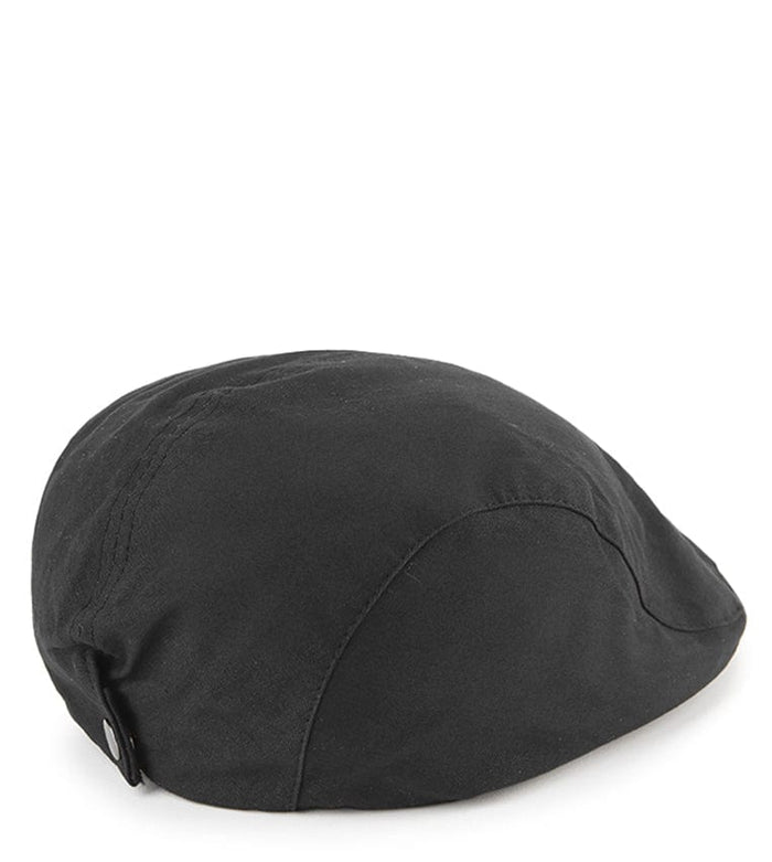 Linen Flat Cap - Black