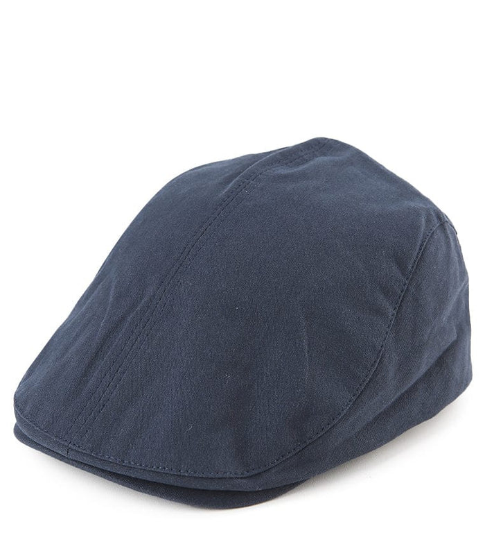 Linen Flat Cap - Navy