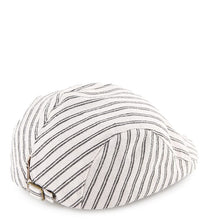 Striped Flat Cap - Cream