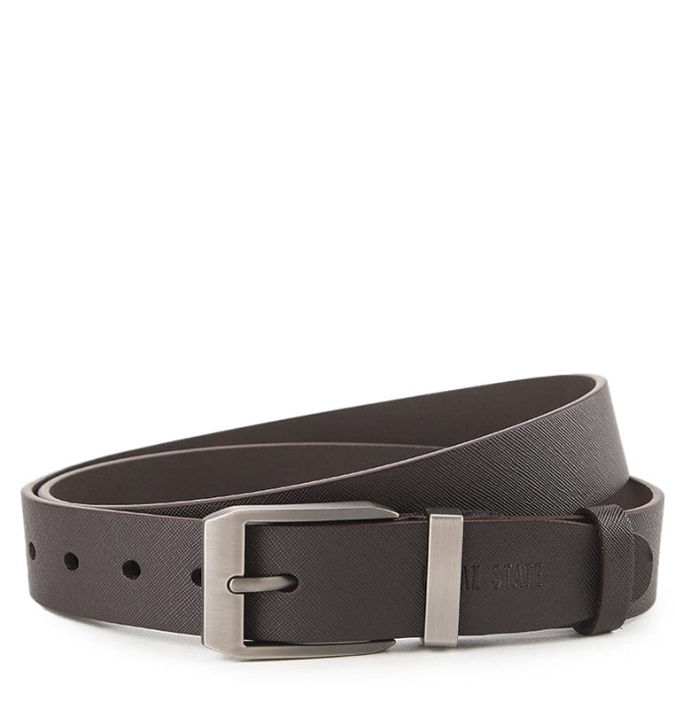 BareLoop Pin Buckle Top Grain Leather Belt - Brown