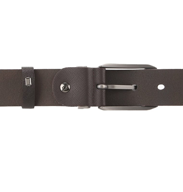 BareLoop Pin Buckle Top Grain Leather Belt - Brown