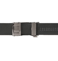 Belvoir Plate Buckle Top Grain Leather Belt - Black