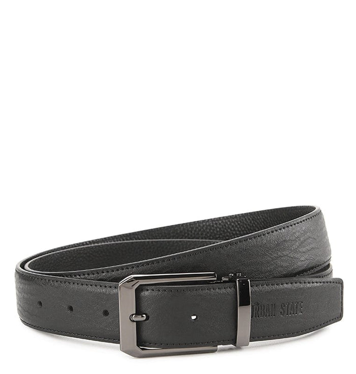 Ironhide Pin Buckle Top Grain Leather Belt - Black