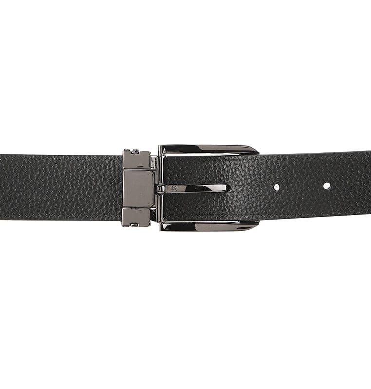 Ironhide Pin Buckle Top Grain Leather Belt - Black
