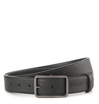 MagLock Pin Buckle Top Grain Leather Belt - Black