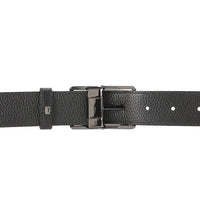 MagLock Pin Buckle Top Grain Leather Belt - Black