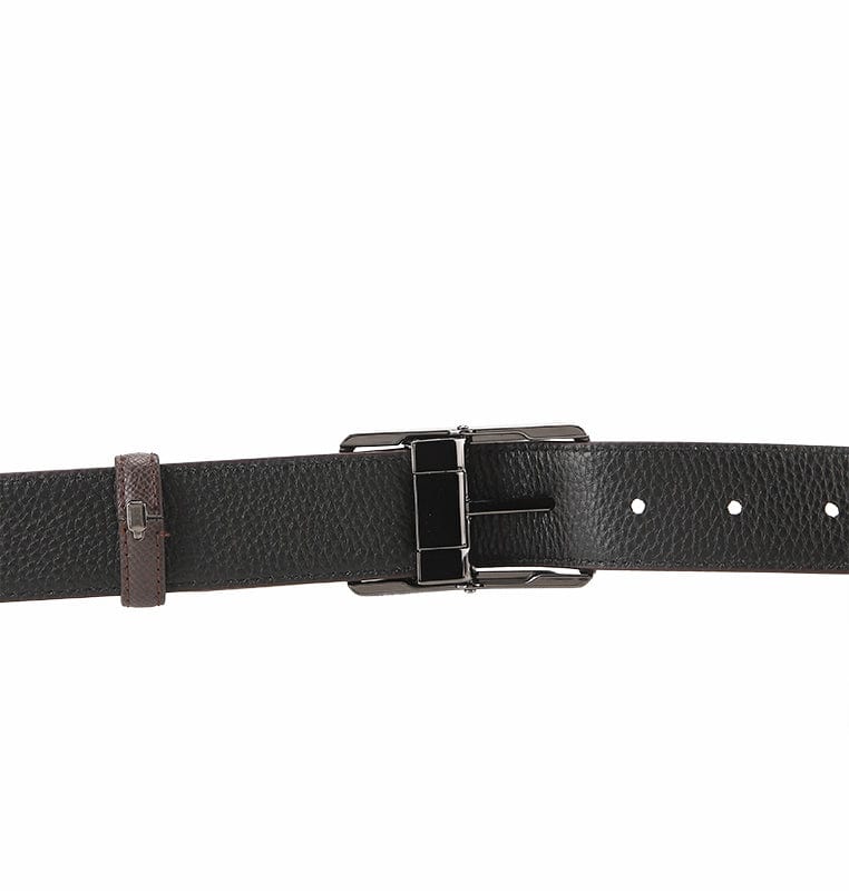 MagLock Pin Buckle Top Grain Leather Belt - Brown