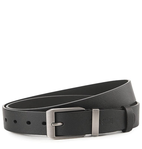 OneLoop Pin Buckle Top Grain Leather Belt - Black