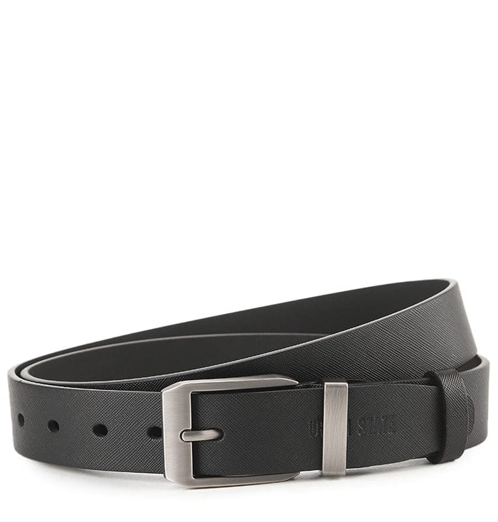 OneLoop Pin Buckle Top Grain Leather Belt - Black