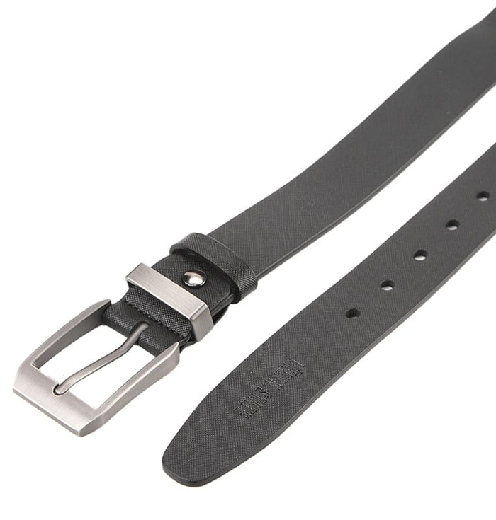 OneLoop Pin Buckle Top Grain Leather Belt - Black