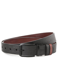 Dualist Pin Buckle Reversible Top Grain Leather Belt - Black Brown