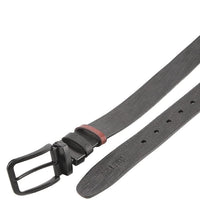 Dualist Pin Buckle Reversible Top Grain Leather Belt - Black Brown