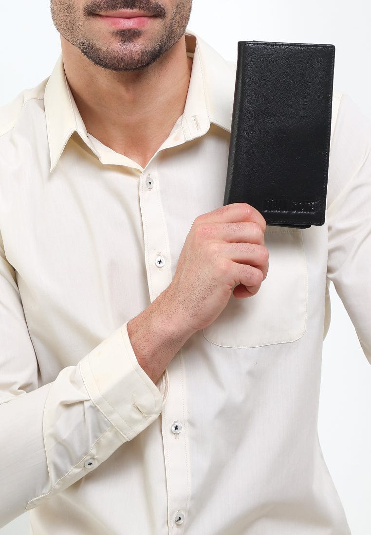 Weekend Long Leather Wallet - Black