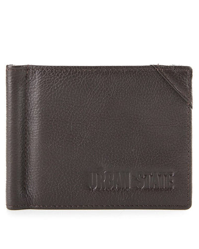 Everyday Leather Clip Wallet - Brown