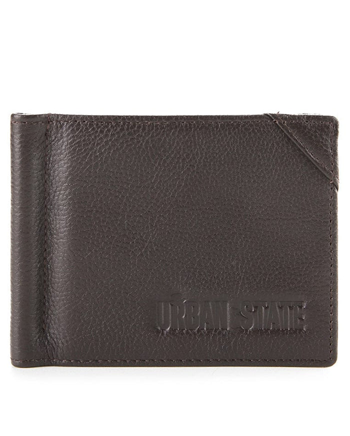 Everyday Leather Clip Wallet - Brown