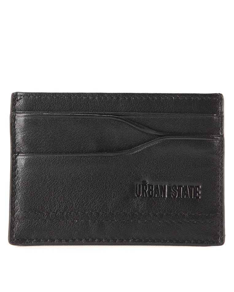 Axis Carry Leather Card Wallet - Black