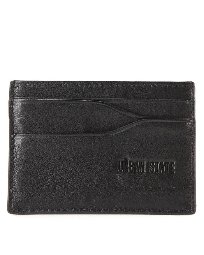 Axis Carry Leather Card Wallet - Black