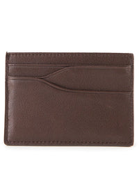 Axis Carry Leather Card Wallet - Brown