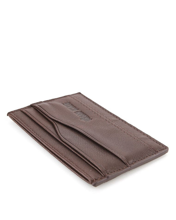 Axis Carry Leather Card Wallet - Brown